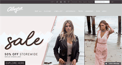 Desktop Screenshot of boutiqueallegra.com
