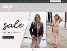 Tablet Screenshot of boutiqueallegra.com